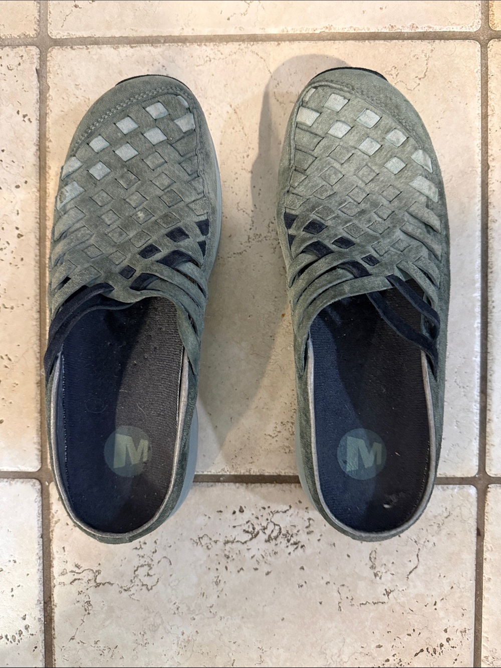 Merrill Woven Slip-On Women's Mules in Blue